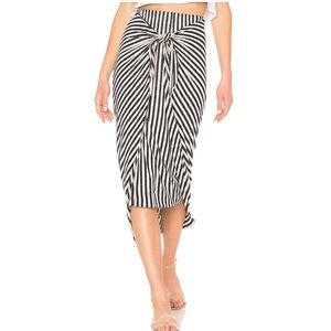 Splendid Isola Striped Sarong Skirt